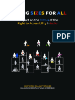 Finding Sizes For All - Report On The Status of The Right To Accessibility in India