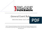 General Event Rules Pokemon