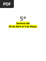 NUEVA Planeacion Del Semana Del29 de ABRIL Al 3 de MAYO 5° y 6° Francisco I. Madero 2024.TERMI.