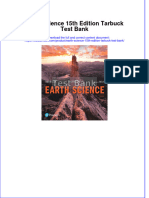 Full Download Earth Science 15th Edition Tarbuck Test Bank All Chapter 2024 PDF