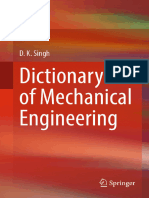 Dictionary of Mechanical Engineering by D. K. Singh