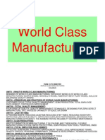 World Class Manufacturing