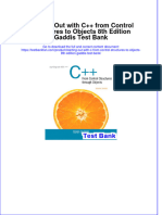 Full Download Starting Out With C++ From Control Structures To Objects 8th Edition Gaddis Test Bank All Chapter 2024 PDF