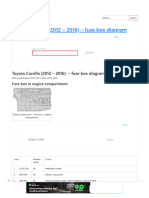 Toyota Corolla (2012 - 2016) - Fuse Box Diagram - Auto Genius