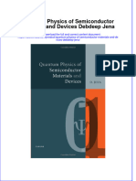 Quantum Physics of Semiconductor Materials and Devices Debdeep Jena Full Chapter Instant Download