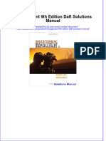 Full Download Management 9th Edition Daft Solutions Manual All Chapter 2024 PDF