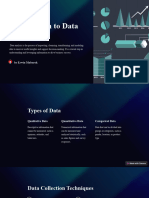 Introduction To Data Analysis