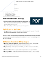 Springs - Types, Diagram, Design, Material, Advantages, Application