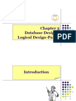 Database Design: Logical Design-Part2