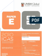 Icas e Maths 2010 W Answers