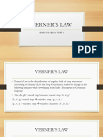 Verner's Law