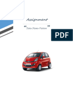 Assignment On Tata Nano A Case Study On