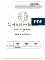 Method Statement Floor and Wall Tiling