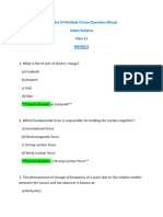 Physics MCQ Class 11