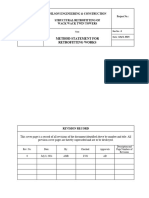 Method Statement For Retrofitting Works