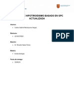 Resumen de Hipotiroidismo Basado en GPC Actualizada