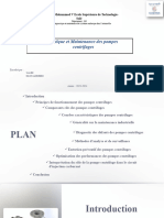 Diagnostique Et Maintenance DES POMPES CENTRIFUGES