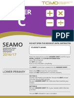 Paper C Seamo 2016 (Questions)