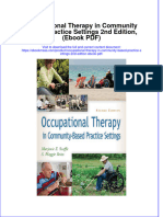 Occupational Therapy in Community Based Practice Settings 2nd Edition, (Ebook PDF) Full Chapter Instant Download