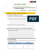 Ficha de Trabajo de Diseño Tecnológico