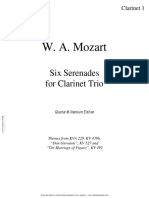 (Clarinet Institute) Mozart - 6 Serenades For 3 Clarinets