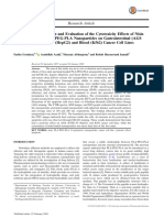 In Vitro Characterization and Evaluation of The Cytotoxicity Effects of Nisin