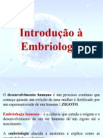 Introdução À Embriologia e Sistemas Reprodutores