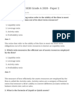 Ratio Analysis MCQ