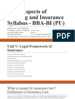 Unit V Legal Framework of Insurance