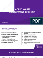 Hazard Waste Management Training