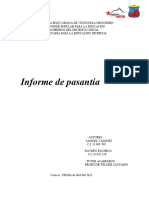 Informe de Pasantia