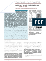 Potential of Polyaniline As A Versatile Conducting Polymer