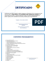 CERTIFICADO - NR 34 - Trabalho A Quente