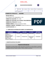 Hoja de Seguridad Indurmig Indura