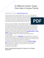 There Are 6 Different Family Types and Each One Has A Unique Family Dynamic