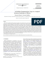 Pineda & Halffter 2004. Species Diversity and Habitat Fragmentation: Frogs in A Tropical Montane Landscape in Mexico