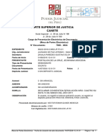 Canete Corte Superior de Justicia: Cargo de Presentación Electrónica de Documento (Mesa de Partes Electrónica) 7006