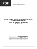 Informe de Medicion de Malla BT