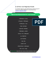 Calories in Nigerian Foods