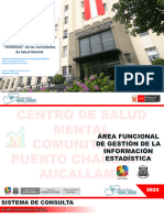 de Capacitacion HIS 2023 de Las Actividades de Salud Mental