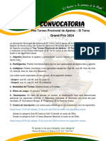 Convocatoria 7mo Provincial Grand Prix El Torno 2024