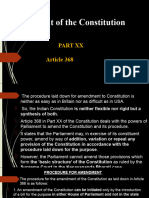 Amendment of The Constituion, Basic Structure