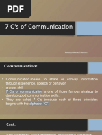 7 C's of Communication Introduction (6th)