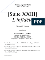 WeissSW29 Suite XXIII L Infidele La Mineur (Le Manuscrit de Londres)