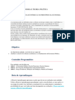 Economia e Teoria Política