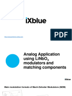 iXBlue Analog Modulators, Drivers and ModBox