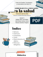 Didactica Como Base en La Educacion para La Salud (EQUIPO 5)