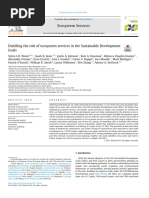 Distilling The Role of Ecosystem Services in The Sustainable Development Goals