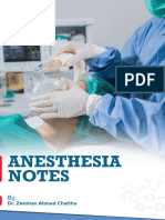 Pain Anesthesia Exam Notes by Dr. Zeeshan