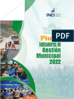 Piura Indicadores de Gestión Municipal 2022 RENAMU Final